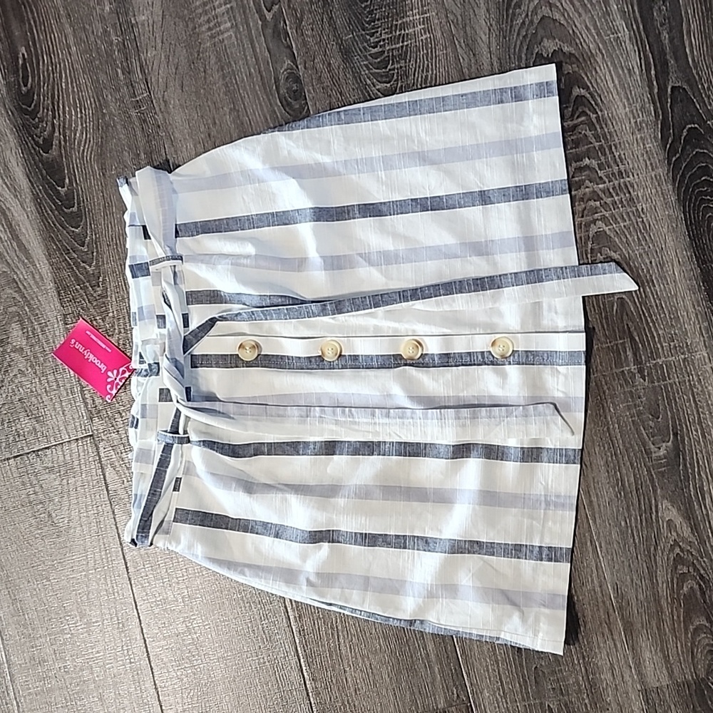🦩 MINE striped, tie waist Skirt 🦩